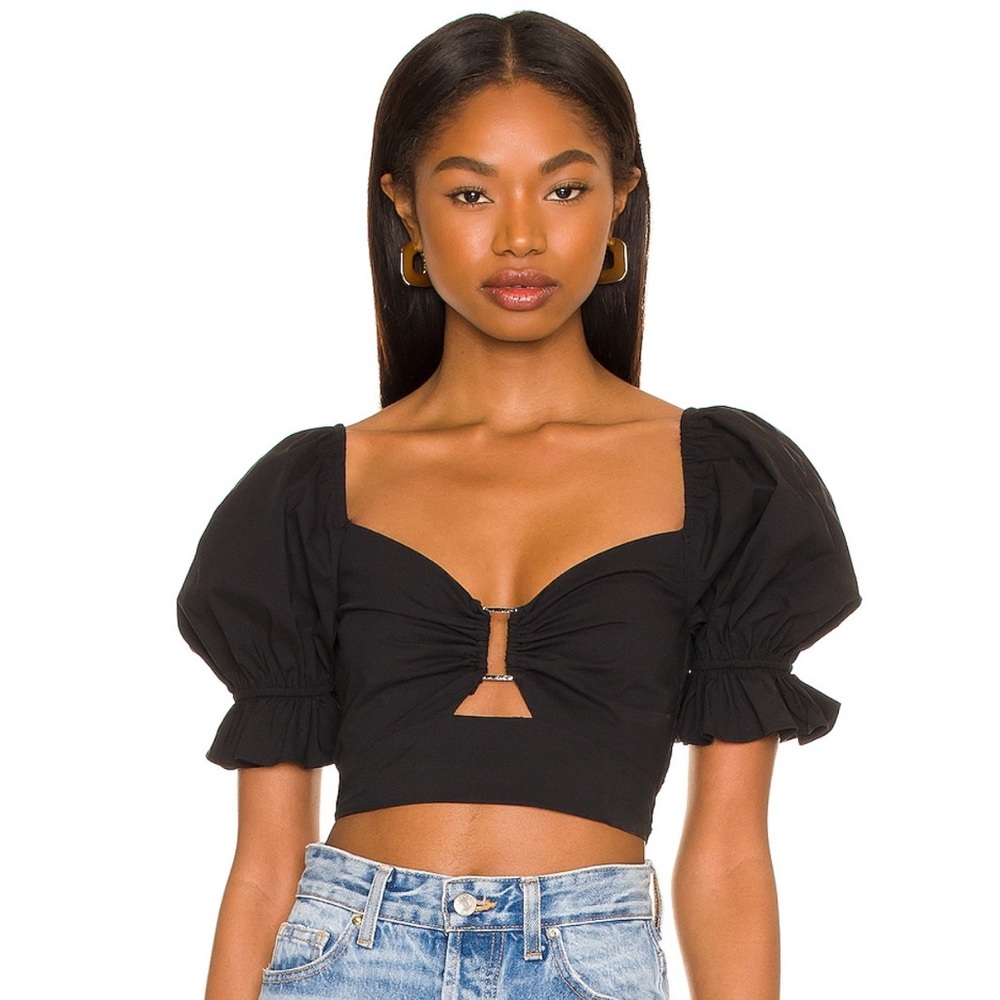 MORE TO COME “Elizabeth Puff Sleeve Top”